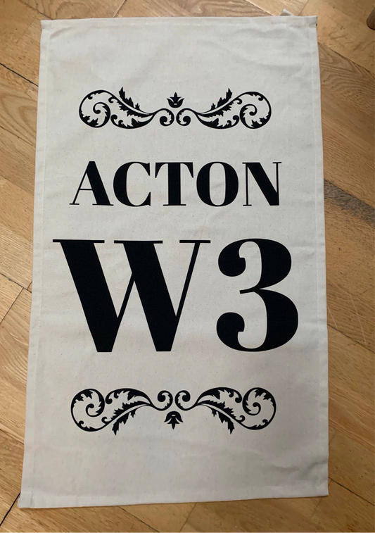 Acton W3 Tea Towel.
