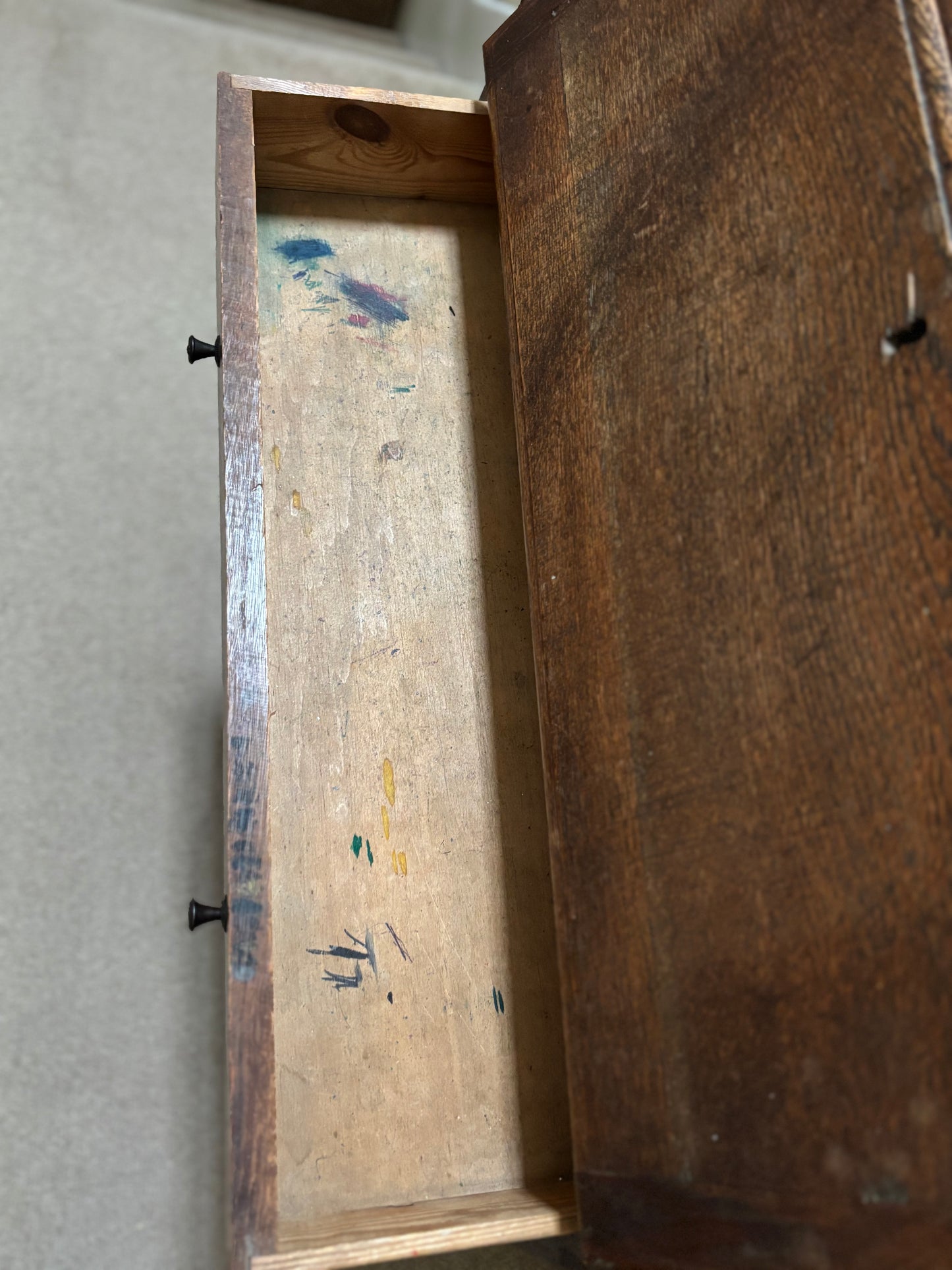 Vintage Oak writing Desk/ bureau/dressing table.