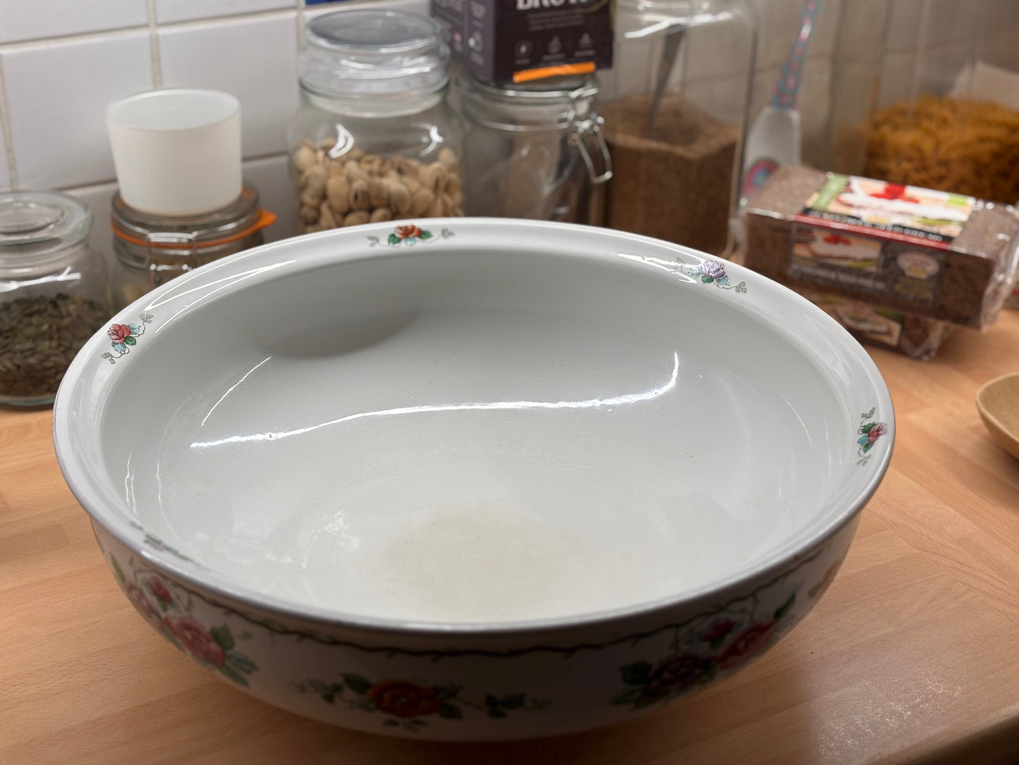 Harrods XL salad/ trifle serving bowl
