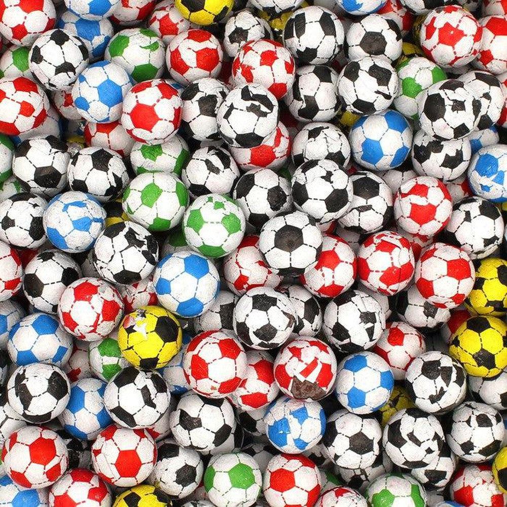Multi Coloured Chocolate Footballs