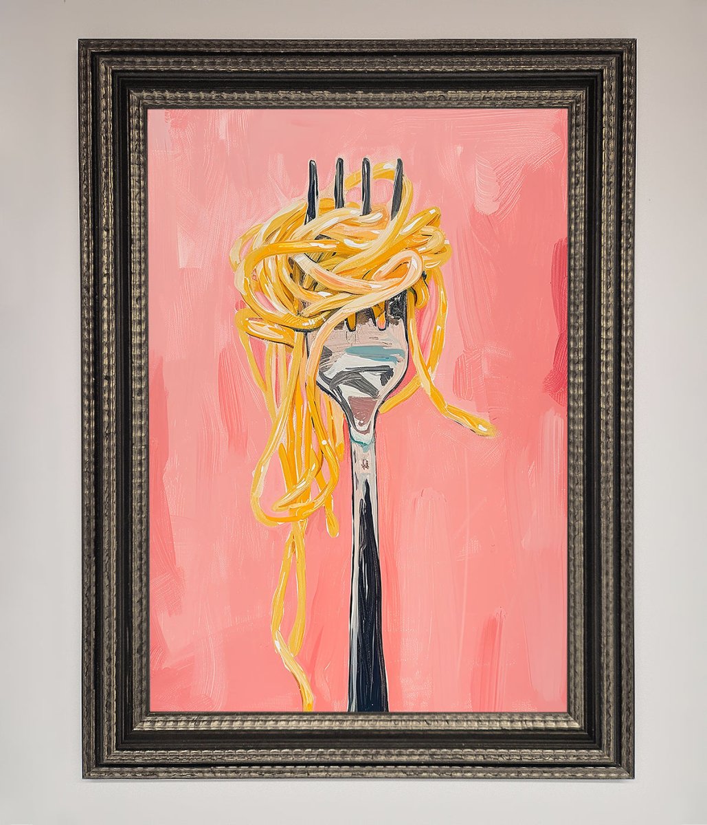 Yes To Spaghetti Framed Print