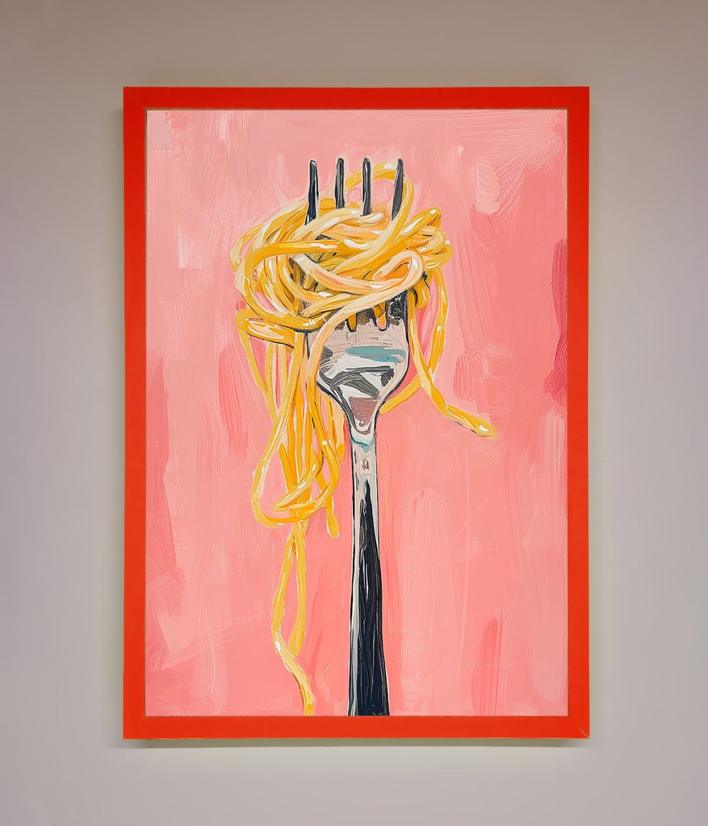 Yes To Spaghetti Framed Print