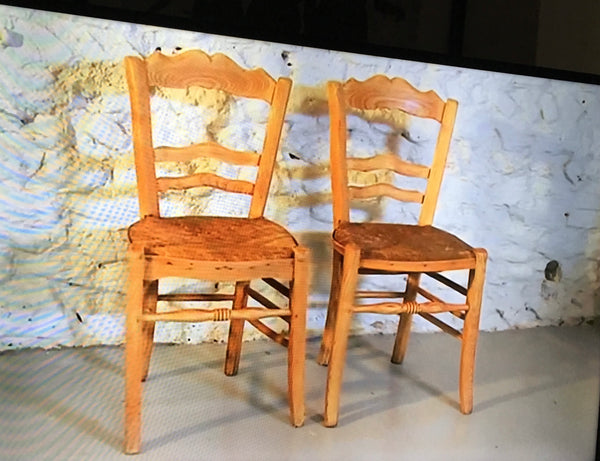 Vintage chairs from Louise Minchin. Set of 2 only.