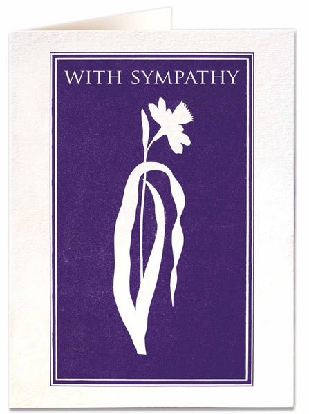 With Sympathy Art Greeting Cards