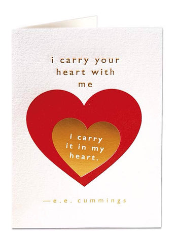 I Carry Your Heart Card